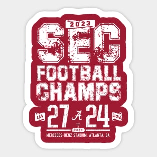 ALABAMA 2023 CONFERENCE CHAMPS Sticker